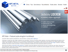 Tablet Screenshot of mpcmetal.pl